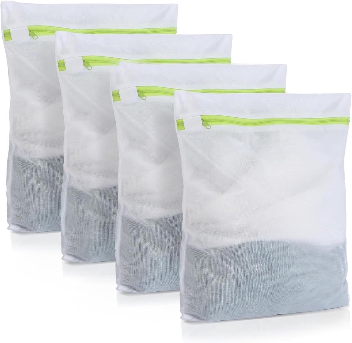 Set van 3 kleine linnen waszakken voor de wasmachine 23 x 30 cm - multifunctionele wasnetten voor delicate kleding - waszakken voor reizen en grote ladingen. — afbeelding 1