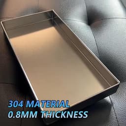 Opvangbak Wasmachine - Lekbak Condensaat - Apparaten Beschermen - Roestvrijstalen Constructie - 50x50cm - Zilverkleurig — thumbnail 4
