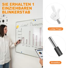 Uittrekbare Indexstok 21-68 cm - RVS Zwart - Flexibel en Ideaal voor de Klas - ShopVlot — thumbnail 4