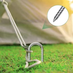 SnelShoppen - 6 Stuks U-Type Grondankers 30cm - Gegalvaniseerd Staal - Voor Trampoline, Tenten, Fietsen, Tuin - Sterk en Duurzaam - Ideaal voor Campin — thumbnail 2