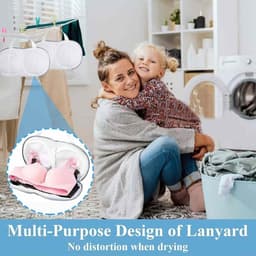 SnelShoppen - Underwear Laundry Bags Set - 2 Bra Waszakken + 2 Net Waszakken - Ademend en Duurzaam - Bescherming en Organisatie - Maat 34.5cm en 40x55 — thumbnail 3