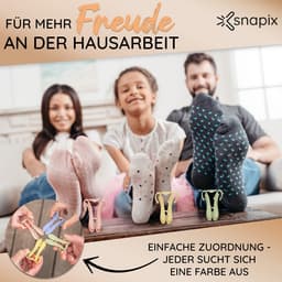 SnelShoppen - Sokkenclips voor Wasmachine en Droger [40 stuks] - Innovatieve Sokkenclips - Geen Nietzak - Nooit Meer Sokken Sorteren - Handige Accesso — thumbnail 3
