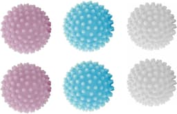 SnelShoppen - 6 Stuks Droger Ballen - Wasballen voor Wasmachine - Herbruikbare Hedgehog Ballen voor Fluffy Wasgoed - Duurzaam PVC - Voor Thuis, Kledin — thumbnail 1