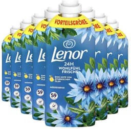 Lenor - Wasverzachter Zeebries 59 Wasbeurten - 8 x 1239 ml - Voordeelverpakking — thumbnail 2