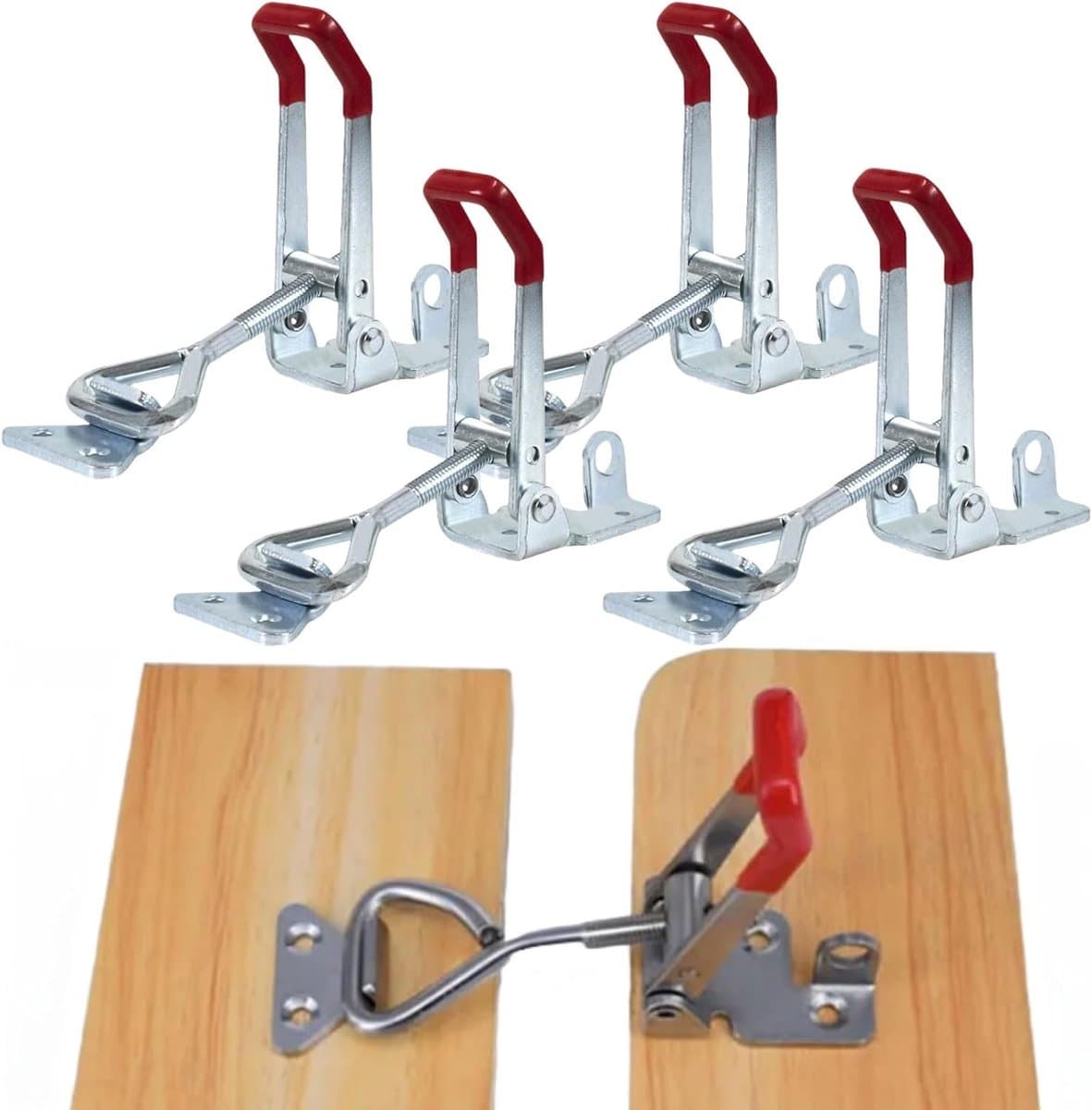 Verstelbare verticale knijpers voor knieën, 4 stuks, handgereedschap, metalen levers, stevige klemmen, multifunctionele klemoplossingen — afbeelding 1