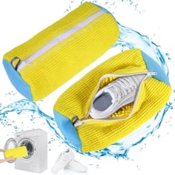 Herbruikbare Schoenwaszakken 2-Pack van Microfiber met Onzichtbare Rits voor Sport- en NetSchoenen, Ideaal voor Onderhoud en Bescherming van Schoenen — thumbnail 1