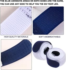 Beenzak Riemen Urine Afvoerzak Riem Wasbaar en Herbruikbare Been Urinezak Fixatie Tapes Antislip met Zachte Elastische Stof Band voor Incontinentie Urinezak Mannen Vrouwen 4 Stuks — thumbnail 2
