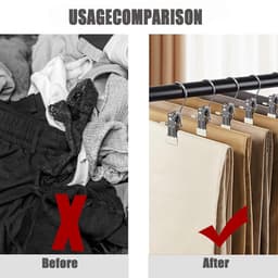 Wasknijpers, cliphaken, draagbare wasknijpers, 360° wasknijpers, kledinghangers, metalen haken met tang, voor broeken, schoenen, handdoeken — thumbnail 3