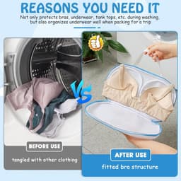 Wasnet voor Bh's en Ondergoed - Set van 3 Stuks - Ideaal voor Delicate Kleding en Wassen — thumbnail 2