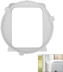 1 stuk - Aansluiting voor draagbare airconditioner - Adapter voor afvoerslang van airconditioner - Aansluiting/interface voor afvoerslang van de KY25 draagbare airconditioner - Buitendiameter 15 cm - Binnendiameter 12,3 x 9,5 cm - Wit — thumbnail 1
