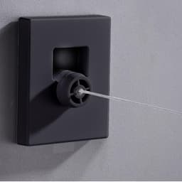 1 Stks Intrekbare Waslijn, 4,2 m Wandmontage Verstelbare Kleding Droogtouw voor Balkon Indoor Badkamer Wasserij Ruimtebesparend met Boor/Boorvrije Installatie — thumbnail 5
