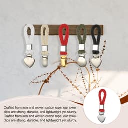 Dailygoods - 5 Stuks Hangende Theedoekclips - Zwart — thumbnail 3