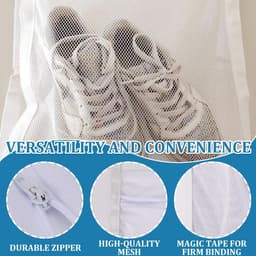Dailygoods - Waszak voor schoenen - Reinigingstas voor wasmachine en droogzak voor herbruikbare schoenen — thumbnail 4