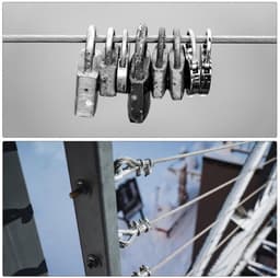 Metalen Kabel van Roestvrij Staal 30 Meter - Vinyl Gecoat - Wasrek Ophangen - Zwart — thumbnail 5