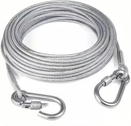 Roestvrijstalen Waslijn - Droogrek Kabel - Kleding Drogen - Zelfspannend Mechanisme - 5 meter - Zilver — thumbnail 2