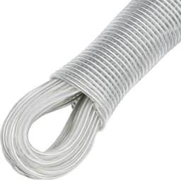 SnelShoppen - Waslijn met Stalen Kern Buiten Heavy Duty Extra Sterke Waslijnen 200 kg Draagvermogen Roestvrij Waterdicht Tuin Kledinglijn (4 mm-30 Met — thumbnail 4