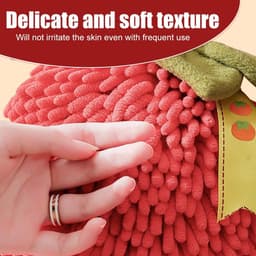 SnelShoppen - 2 Stuks Sneldrogende Wasdoek Ballen - Zachte Chenille Handballen met Ophanglussen voor Badkamer en Keuken — thumbnail 2