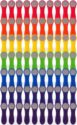 Regenboog Wasknijpers - Kunststof met Roestvrijstalen Veren - Softgrip Handvat - Duurzaam - Voor Fijne Was — thumbnail 1