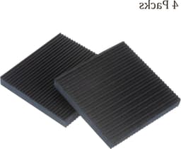 Dailygoods- Anti-vibratie Pads - 4 Stuks - EVA Schuimrubber - Antislip - Geluidsreductie - Olie- en Weerbestendig - 15,2 cm x 15,2 cm x 2,2 cm - Vibratieisolatie — thumbnail 3