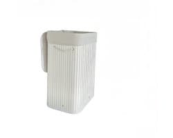Hoppa! Wasmand | Opvouwbare Wasbak Met Deksel | Uitneembare Katoenen Waszak | 72L Wasbox | Bamboe | Waskist | Wit | 40 x 30 x 60 cm (BxDxH) — afbeelding 1