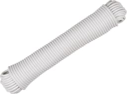 Plastic Gecoate Waslijn - Droogtouw Synthetische Vezel - Kleding Drogen Buiten - Glad UV-Bestendig Plastic - 100 voet - Wit — thumbnail 2