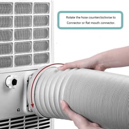Afvoerslang - Ventilatiebuis - Mobiele Airco - Flexibel PVC - 150mm x 2m - Grijs — thumbnail 4