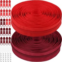 MicButty The Yards Bulk rits van 9,1 m - (#5) ritsen, nylon spoel met 20 stuks schuivers voor doe-het-zelf naaitassen — thumbnail 1