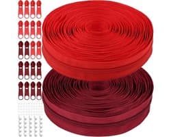 MicButty The Yards Bulk rits van 9,1 m - (#5) ritsen, nylon spoel met 20 stuks schuivers voor doe-het-zelf naaitassen
