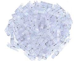 Mini Clips - Kleine Knijpers - Decoratie Ophangen - Transparant Plastic - 100 Stuks - Wit