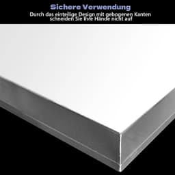 Wasmachine Afvoerbak - Lekbak Wasmachine - Vloer Beschermen - Dik Roestvrij Staal - 08 mm - Zilver — thumbnail 4