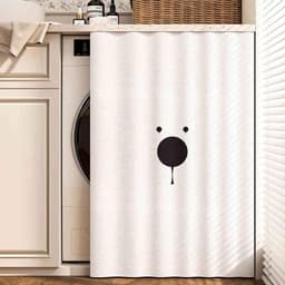 Wasmachine Kastgordijn - Gordijn voor Kast - Bescherming Kast - Waterdicht Stofwerend - 100x100CM - Effene Kleuren — thumbnail 1