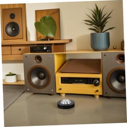 Speaker Isolatie Pads - Vloer Stabilisatoren - Geluid Verbeteren - Anti-Resonantie Ontwerp - 39x39x13 mm - Zwart — thumbnail 4