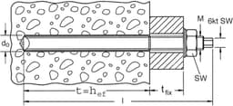 Ankerstang M10 - Draadbout Staal - Bevestigen Constructies - Gegalvaniseerd Oppervlak - 10x130 mm - Grijs — thumbnail 4