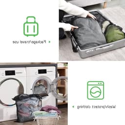 Grote Waszak XL 60 x 80 cm - 2 Stuks, Fijne Mesh, Ideaal voor Kleding, Bedlinnen en Dekens — thumbnail 3