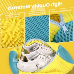 2 Stuks Waszakken voor Schoenen - Herbruikbare Waszakken voor Sneakers, Wasmachine, 360° Reiniging, Ideaal voor Wassen van Schoenen — thumbnail 5