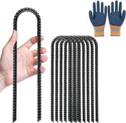8 stuks grondankers, trampoline U, grondankers, 30 cm lang, 6 cm breed, trampolines, grondanker, grondankers, grondanker, haringen, stevige grondpennen, trampolinebevestiging bodem (8 stuks) — thumbnail 1