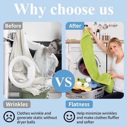 6 stuks-Wasbal - wasmiddelbal - wasklopper - geschikt voor wasmachines en drogers - voorkomt dat kleding in de knoop raakt - wit - 6*6*6 cm — thumbnail 5