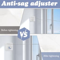 Intrekbare Waslijn - Droogrek Binnen - Was Drogen - Ruimtebesparend Ontwerp - 48 Meter - Wit — thumbnail 2