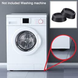 Trillingsdempers Wasmachine - Anti-vibratie pads - Apparaten Stabiliseren - Rubber Materiaal - 4 stuks - Wit — thumbnail 2