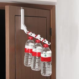 Reiskledingrek, kledingrek om achter de deur te hangen, ruimtebesparend kledingrek, uittrekbaar wandrek met haken, ideaal voor kamperen, vakantie, binnen, hotel en buiten. Set van 2. — thumbnail 4
