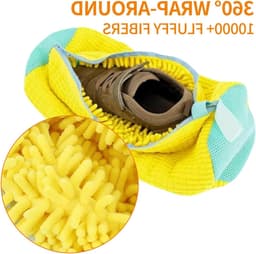 Dikke, herbruikbare waszak voor bh's en schoenen - Beschermnet met rits voor sokken en delicate was — thumbnail 5