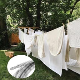 Roestvrij staaldraad Kabel - Waslijn Kabel - Kleding Drogen - Weerbestendig Ontwerp - 50 Meter - Transparant — thumbnail 2