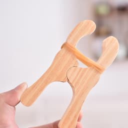 Houten wasknijpers - Kleding pinnen - Was ophangen - Stevig ontwerp - 6 stuks - Natuurlijk — thumbnail 3