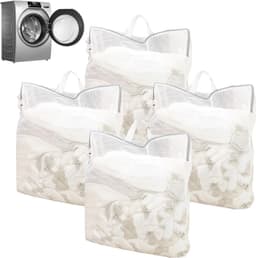 Waszakken Set van 4 - Grote Herbruikbare Waskorven voor Gevoelige Kleding, Ondergoed en Blouses, 50 x 60 cm met Handvat — thumbnail 1