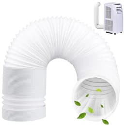 Afvoerslang - Ventilatieslang Flexibel - Airco Koeling - Eenvoudige Installatie - 2 Meter 150mm - Wit — thumbnail 1