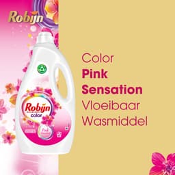 Robijn - Vloeibaar Wasmiddel Color Pink Sensation 60 Wasbeurten - 3 x 3 liter - Voordeelverpakking — thumbnail 5
