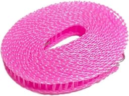Waslijn 2 stuks - Droglijn - Buiten drogen - Antislip winddicht - 10 meter - Roze — thumbnail 1