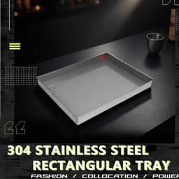 Olie Lekbak - Condensaat Opvangbak - Apparaten Beschermen - Roestvrij Staal - 40x10cm - Zilver — thumbnail 5