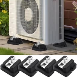 Airco Montageplaten - Warmtepomp Ondersteuning - Trillingen Dempen - Set Van Vier - 13x10x6cm - Zwart — thumbnail 5