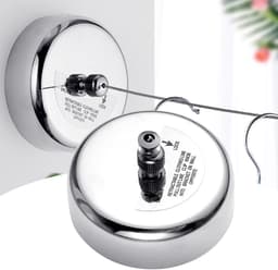 Dailygoods- Waslijn Intrekbaar 2,8 M - Roestvrij Stalen Wasdroger - Verstelbaar Touw - Corrosiebestendig - Geschikt voor Binnen/Buiten - Ruimtebesparend Ontwerp - Kledingdroger — thumbnail 3